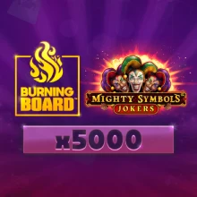 Mighty Symbols™: Jokers Burning Board